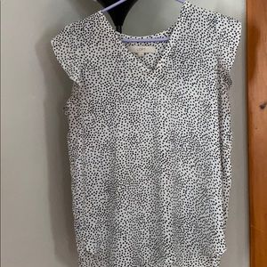 Lof Black and white polka dot top